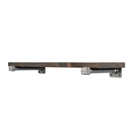 Stz 24 in. D Black Wood Boulder Shelf Kit 1 pk 366 SLFKIT24-12